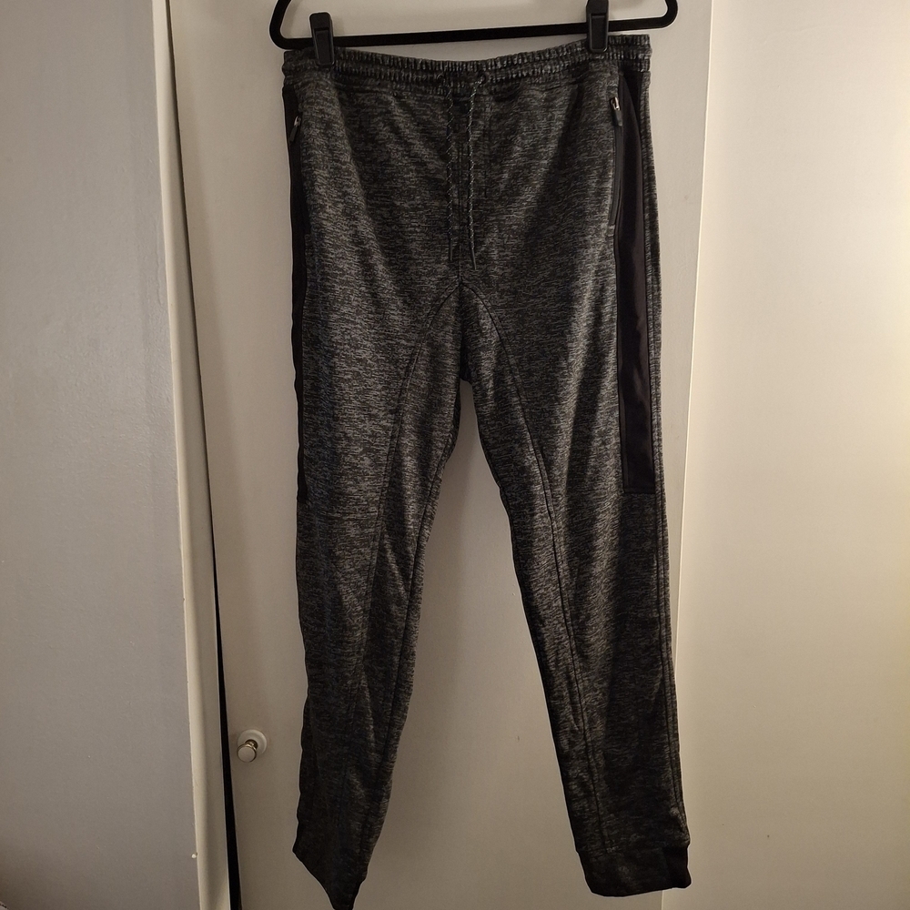 Split Performance Women's Charcoal Joggers with Black Accents